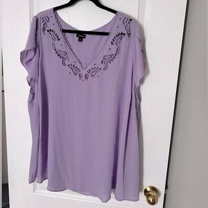 Purple Torrid chiffon top